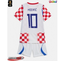 Chorwacja Luka Modric #10 Koszulka Podstawowa dzieci MŚ 2026 Krótki Rękaw (+ krótkie spodenki)